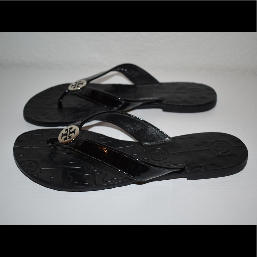 Tory Burch Black Flip Flops!